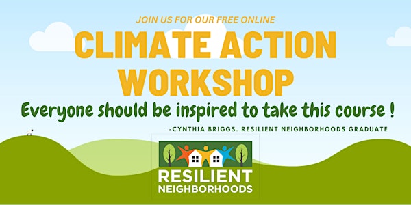 Free Online Climate Action Workshop - Marin County