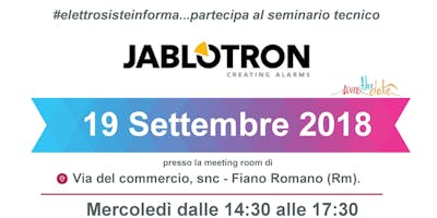 Jablotron: programmazione e messa in servizio delle centrali di allarme Jablotron: programmazione e messa in servizio delle centrali di allarme