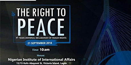 The Right To Peace primary image