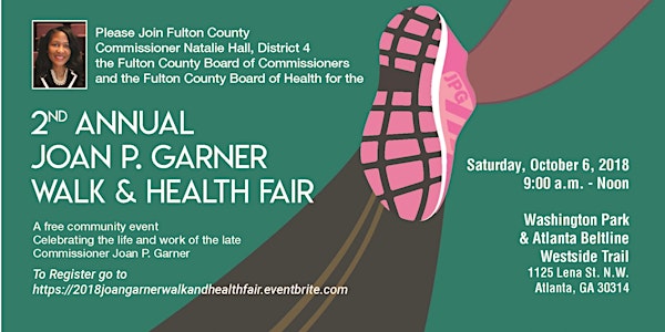 2nd Annual Joan P. Garner Walk and Health Fair