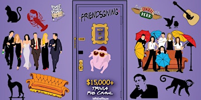 Imagen principal de Cincinnati - Friendsgiving Trivia Pub Crawl - $15,000+ IN PRIZES!