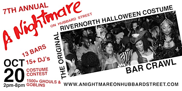 River North Halloween Bar Crawl - A Nightmare on Hubbard Street