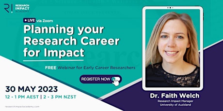 Webinar: Planning your Research Career for Impact (FREE) primary image