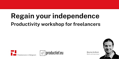 Image principale de Regain your independence - productivity workshop for freelancers