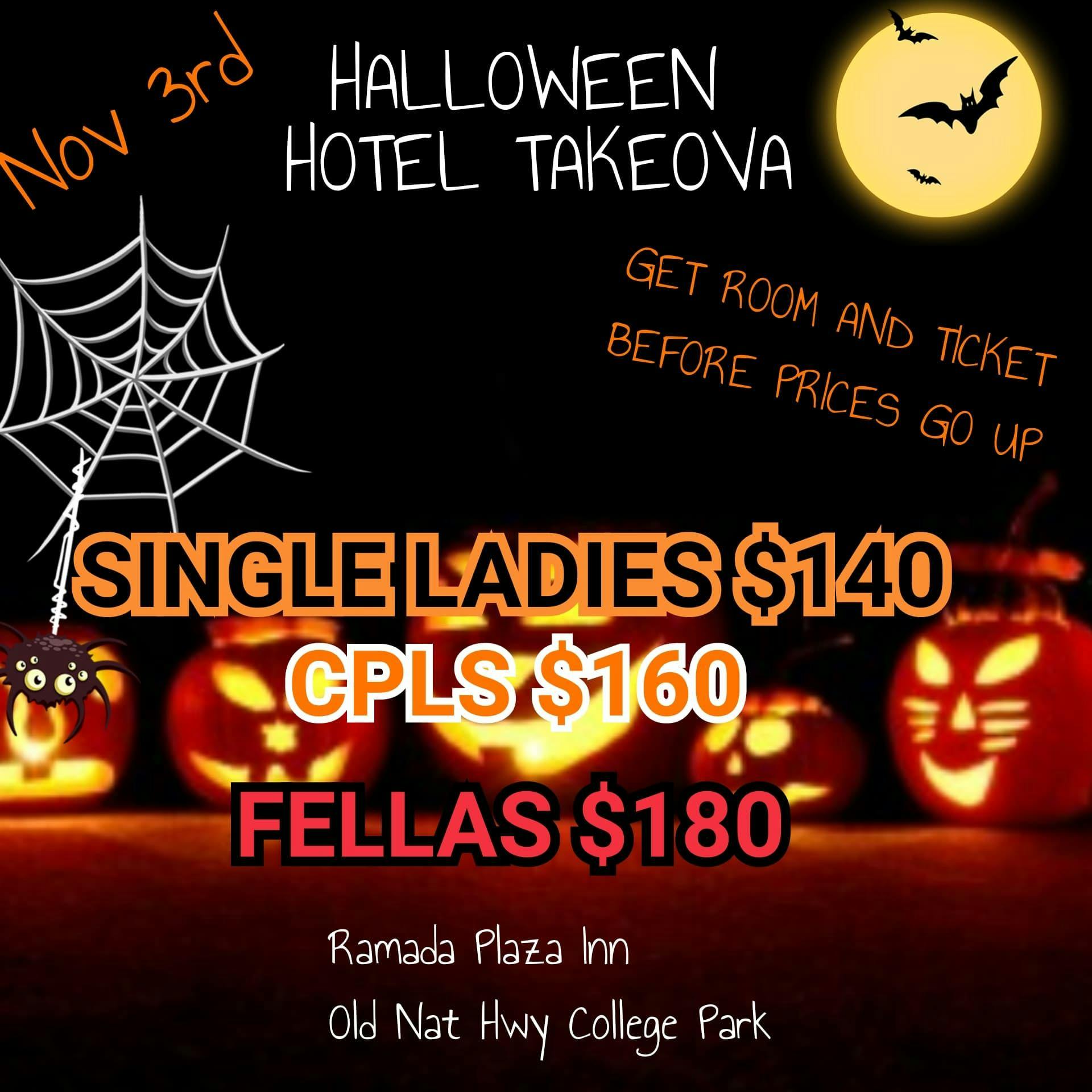super heros villain halloween hotel takeover