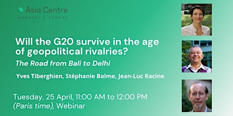 Webinar: Will the G20 survive in the age of geopolitical rivalries?