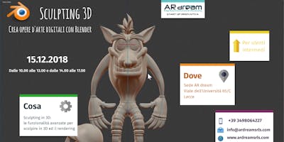 Sculpting 3D: crea opere d'arte digitali con Blender Sculpting 3D: crea opere d'arte digitali con Blender