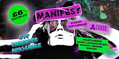 Hauptbild für !Cargo Manchester // Biggest Saturday // MANIFEST // FREE Tickets!