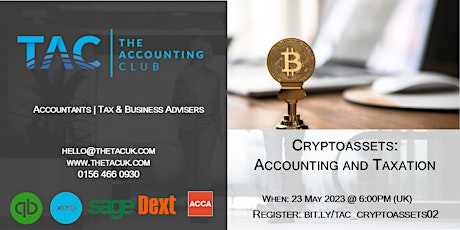 Imagem principal do evento Cryptoassets - The Accounting and Taxation