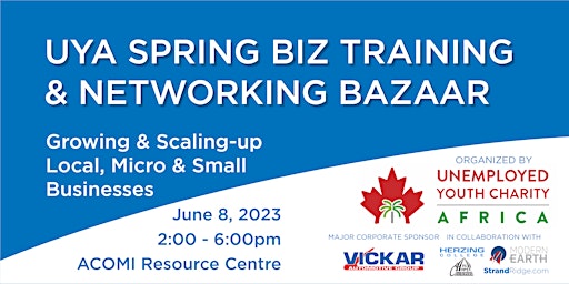 UYA Spring Biz Training & Networking Bazaar primary image