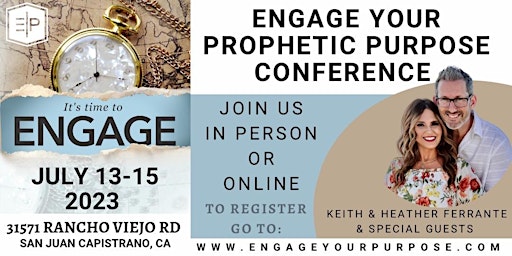 Primaire afbeelding van Emerging Prophet's Engage Your Prophetic Purpose Conference