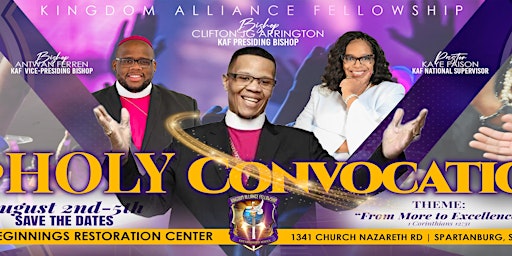 Kingdom Alliance Fellowship 3rd Holy Convocation primary image