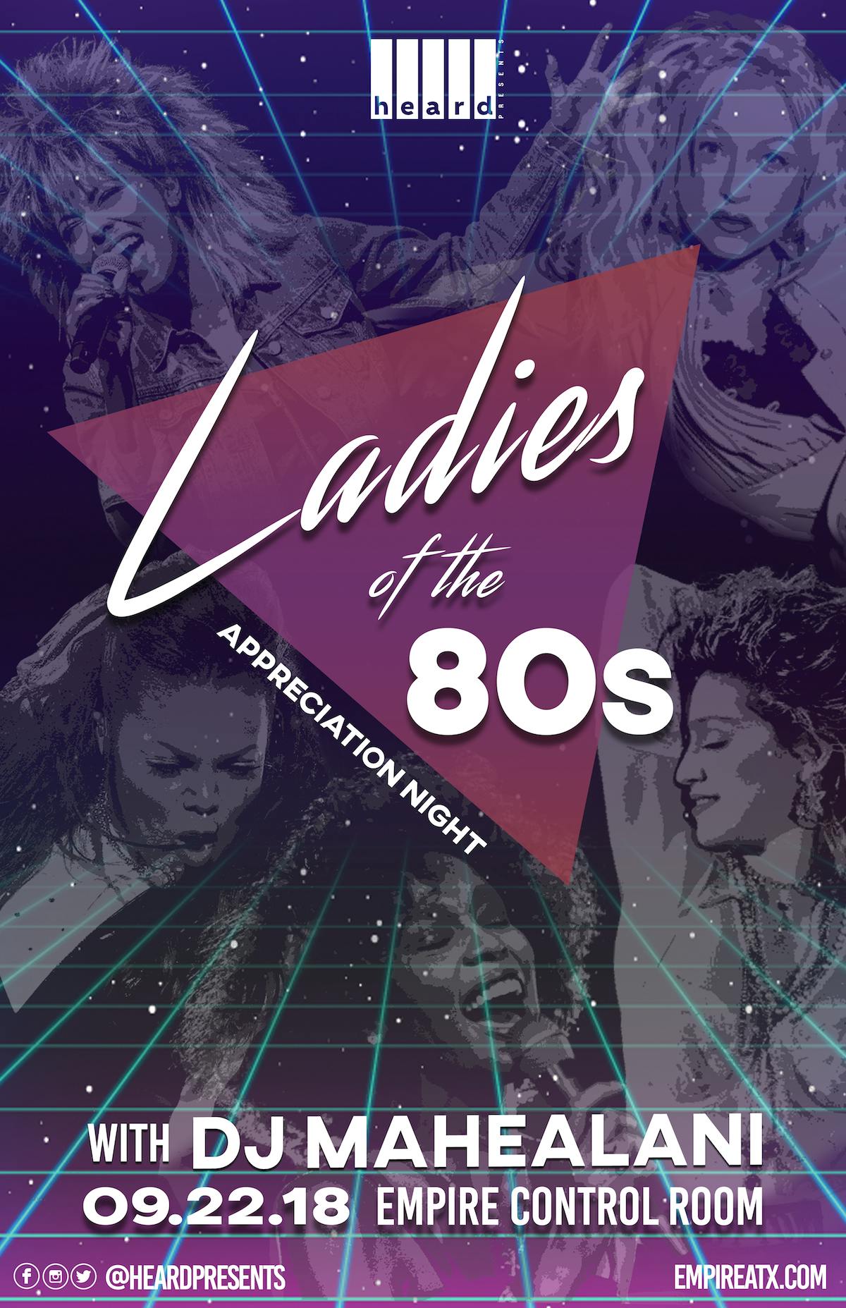 Appreciation Night: Ladies of the 80s w/ DJ Mahealani