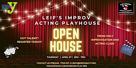 FREE Teen Improvisation/Acting Class Open House primary image