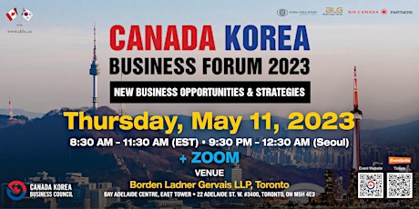Imagem principal do evento Canada Korea Business Forum 2023