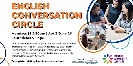 English Conversation Circle (in-person)