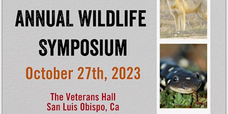 Annual Wildlife Symposium October 27, 2023