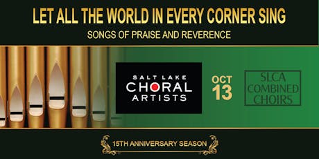 Image result for salt lake choral artists let all the world sing poster