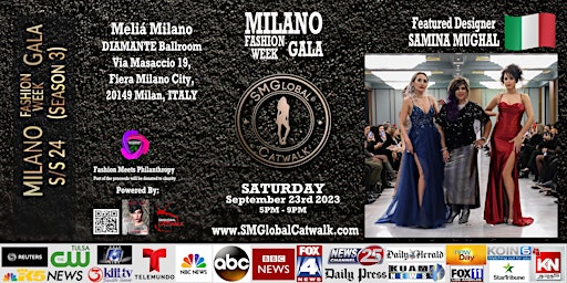 Imagen principal de MILANO Fashion Week GALA  (S/S 24 ) September 23rd 2023