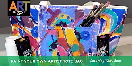 Paint Your Own Artist Tote Bag Workshop with Peggy Waters