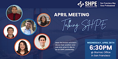 Hauptbild für April General Meeting: Talking SHPE