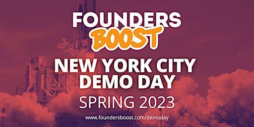 FoundersBoost New York City - Spring 2023 Demo Day - June 7, 2023 primary image