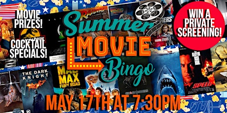 Summer Movie Bingo Night at the Britannia Arms Almaden!