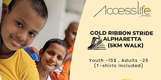 Gold Ribbon Strides 2023 - Walk/Run for Childhood