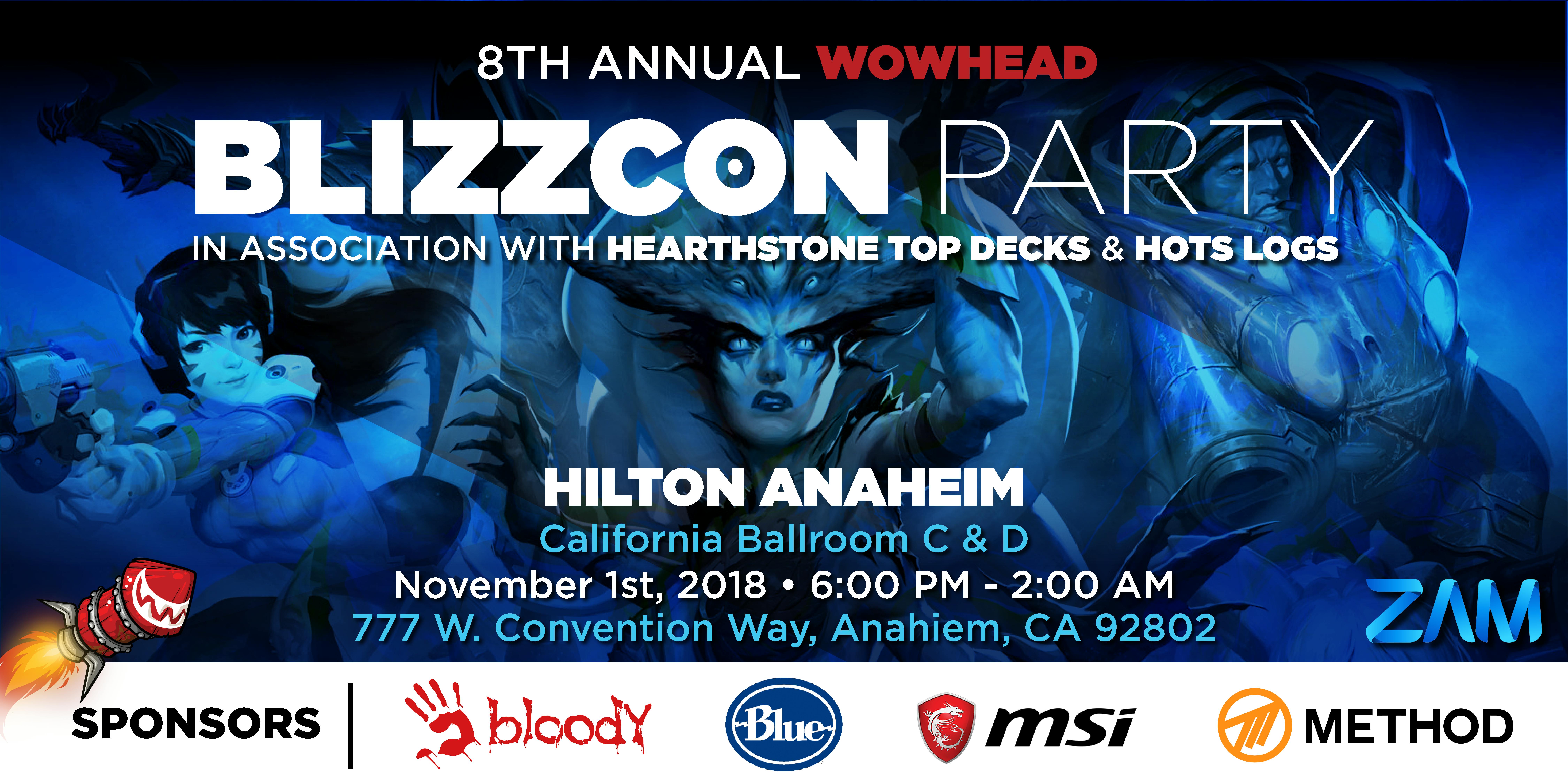 wowhead blizzcon party 2018 1 nov 2018