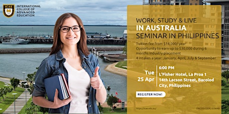 Free: Bacolod Seminar - Study in Australia primary image