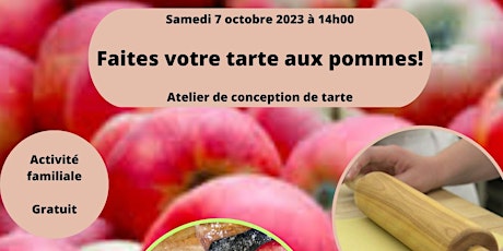 Faire sa tarte aux pommes  - Samedi 7 octobre 2023 à 14h00