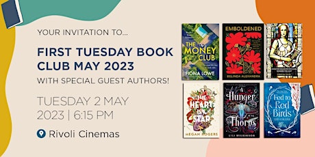 Imagem principal de First Tuesday Book Club May 2023 with special guest authors!