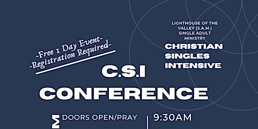 C.S.I. (Christian Singles Intensive) Conference primary image