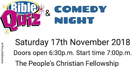 Bible Quiz & Comedy Night primary image