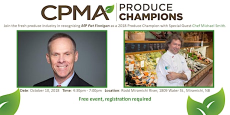 CPMA Recognizes MP Pat Finnigan - Produce Champion 2018 primary image