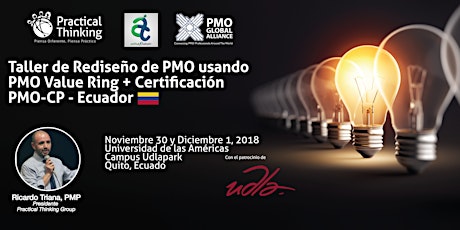 Taller Diseño y Rediseño PMO (PMO Value Ring) & Certificación PMO-CP Quito, Ecuador 2018 primary image