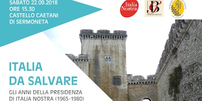 Presentazione "Italia da Salvare" di Giorgio Bassani Presentazione "Italia da Salvare" di Giorgio Bassani