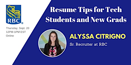 Resume tips for tech students and new grads primary image