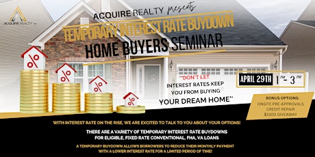 Interest Rate Buydown Homebuyers Seminar primary image