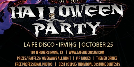 LaFe Disco Irving: Halloween Party!
