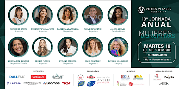 "Mujeres Disruptivas" | 10º Jornada Anual de Voces Vitales en Buenos Aires