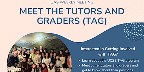 Weekly Meeting for 4/25: Meet the Tutors and Graders