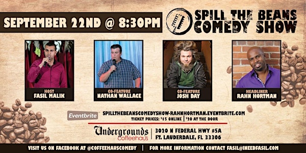 Spill the Beans Comedy Show- Rahn Hortman