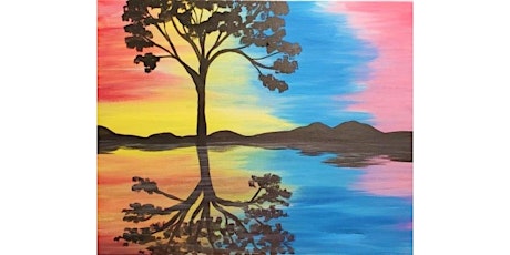 Pastel Reflections paint and sip painting event at Golden Finch
