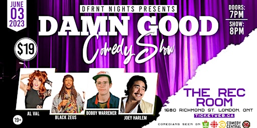 Damn Good Comedy Show live in London primary image