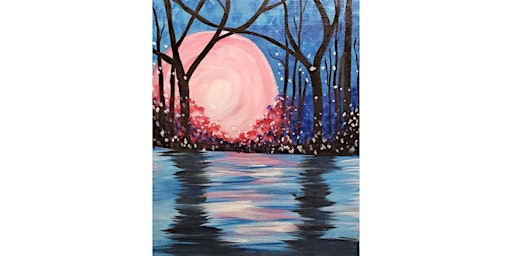 Mid Summer Night paint & sip painting at Back Forty Texas BBQ in Roseville