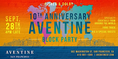 10th Anniversary Aventine Block Party primary image