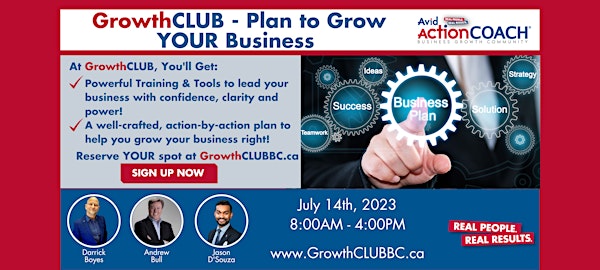 GrowthCLUB - Plan To Grow YOUR Business