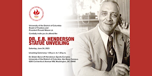 Dr. E.B. Henderson Statue Unveiling primary image