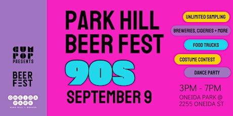 Image principale de Park Hill BEER FEST | 90s Party